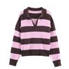 2026 Wind Womens Round Neck Casual Knit Cardigan Basic Style Streetwear