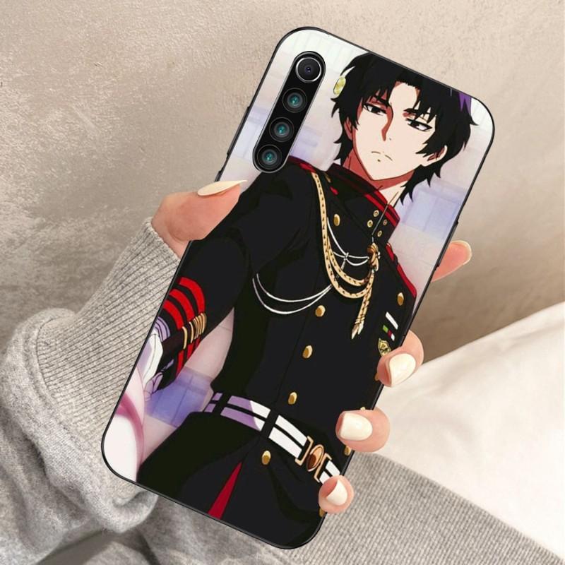 Guren Ichinose Cartoon Phone Case For Xiaomi Redmi Note 11 10 9T 8 7 Pro Redmi 10 9 9A 9C 8 7 6 Soft Black Phone Cover