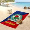 Blackburn Rovers Football Personalized Printed Beach Towel Soccer Logo Support Custom Name Text Absorbent Towel For Sport Travel Special Gift