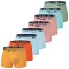 8 Pack Men's Boxer Briefs Candy Color Plus Size Loose Breathable Trunks Fashion Underwear