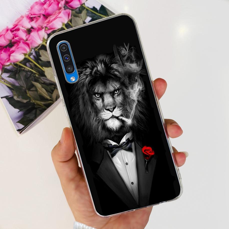For Cover Samsung Galaxy A50 Phone Case Luxury Marble Flower Transparent Soft Bumper For Samsung A50S A30S A307F A507F A 50 Capa
