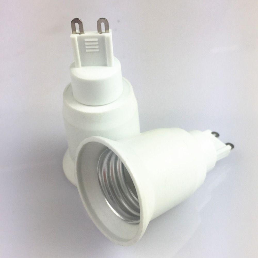 Metal Light Bulb Socket Adapter White Converter Durable Light Holder Home