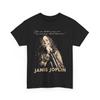 Винтажная унисекс футболка из плотного хлопка JANIS JOPLIN
