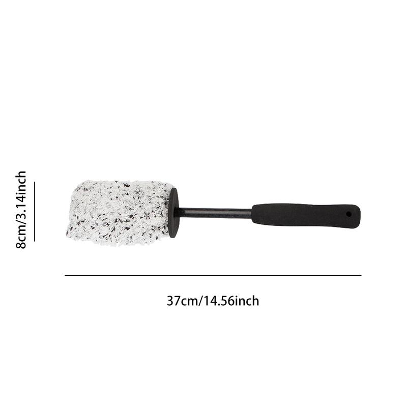 Wheel Cleaning Brush Flat Head Rim Brush Multifunctional Brushes Tools For Most Car Truck SUV Motorcycle Detailing Cleaner
