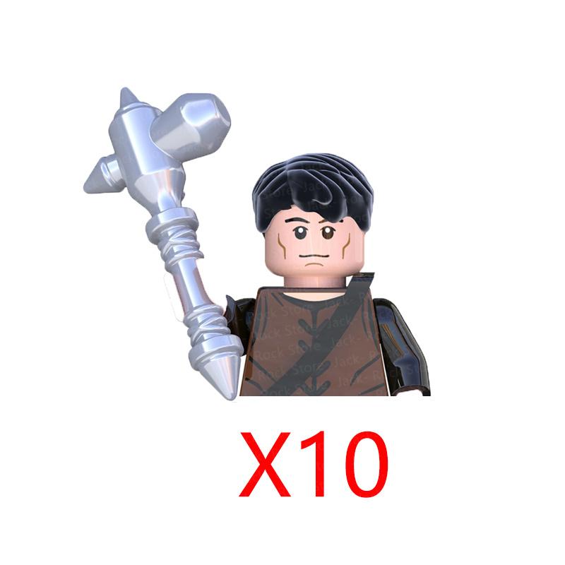 Военные Строительные Блоки Фигурки Солдат Подарки Игрушки Серия Кино Фантастика Средневековый Рыцарь Легион Оружие Щит Флаг MOC