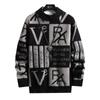 Men Knitted Sweater Stripe Pullovers Printing Round Neck Sweater Autumn Winter Designer Quality Casual Men Clothing Jumper