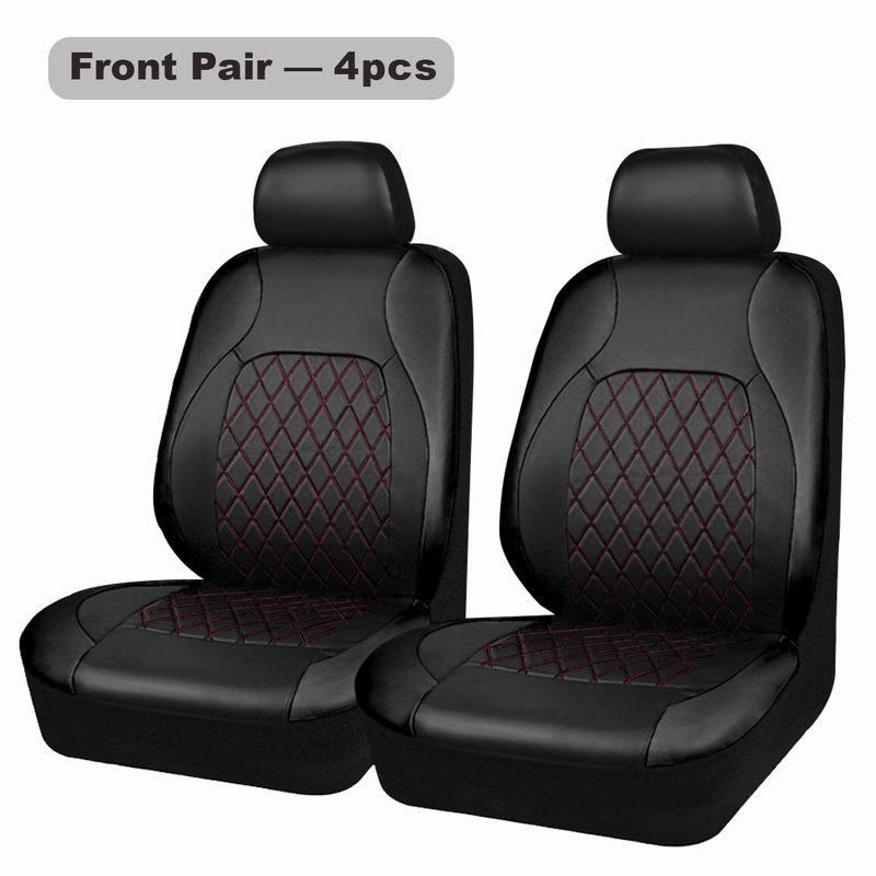 Универсальный кожаный чехол на сиденье автомобиля для пятиместных моделей - Всесезонный, Популярный трансграничный дизайн
