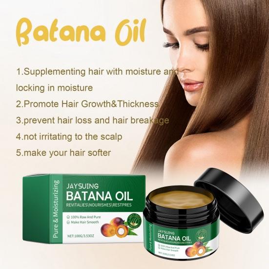 100G Batana Hair Care Oil Natural Plants Extract Men Women Dry Damaged Split Hair Growth Hydrating Smoothing Repair Essential Oil