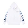 Off-White 2025 Autumn and Winter New OW Monet Oil Painting Arrow Print Men's and Women's Hooded Sweatshirt Sweatshirt