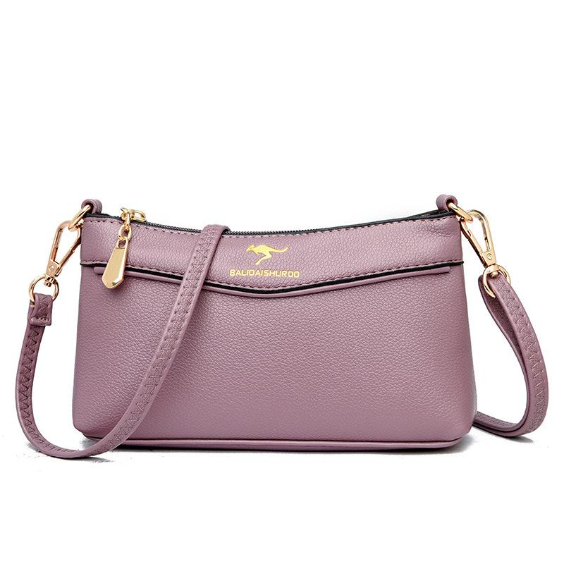 Модная женская сумка через плечо, однотонная, в стиле ретро, сумка через плечо, женская сумка через подмышку с ремнем через плечо