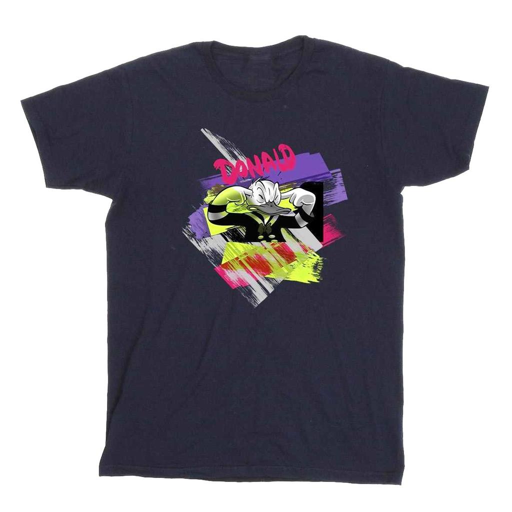 Disney Mens Donald Duck Ear Plug Bright T-Shirt