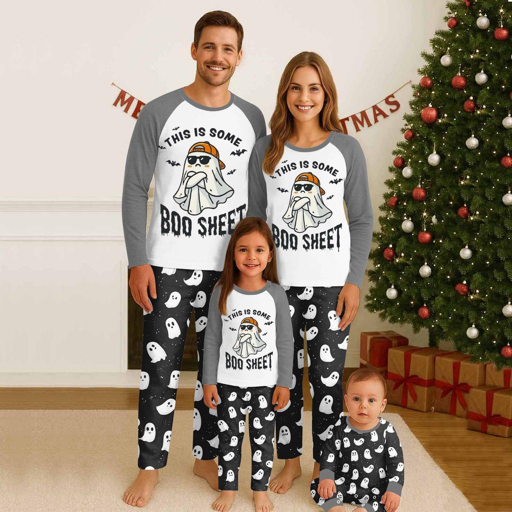 Family Matching Sets Pajamas, Loungewear Outfits,Family Matching Long Sleeve Tops+Pants Set