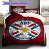 Paraguay national football Pattern Bedding Home Decoration Birthday Gift (1 * duvet cover + 2 * pillowcase, without core),fan merchandise.