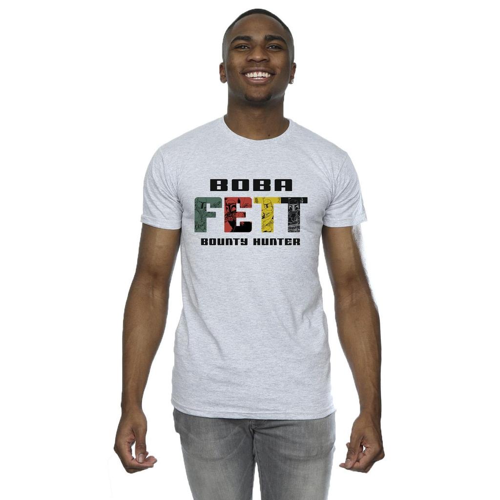 Star Wars Mens Boba Fett Character Logo T-Shirt
