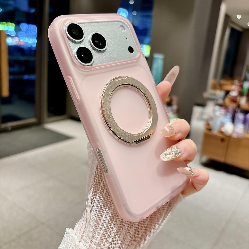 Подходит для iPhone17ProMax ледяной туман магнитное всасывание кронштейн чехол для мобильного телефона Apple 16Pro противоударный 15 защитный чехол