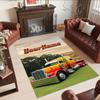 Peterbilt Heavy Trucks Customizable Name Carpet Design for Dining Room Bedrooms Hallway Game Room Anti-slip Rug Anime Office Decor Spiritual Gift
