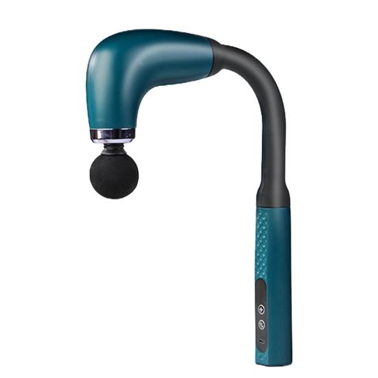 Беспроводной массажер для мышц с удлинительной ручкой, несколько режимов, перезаряжаемый ручной перкуссионный массажер для мышц