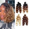 Короткие французские кудрявые синтетические волосы для плетения, Loose Wave,extensions для афро-женщин