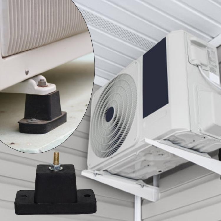 4pcs Air Conditioning External Unit Anti Shake Cushions, Robusts Rubber Dampers for Residential and Commercial Buildings