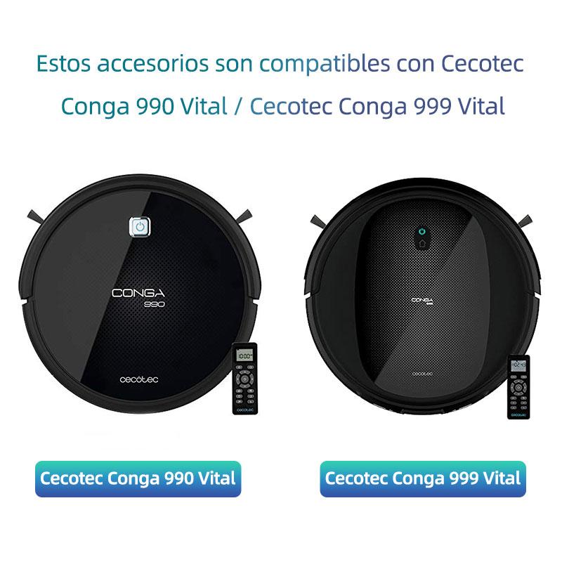 Замена для Cecotec Conga 990 Vital / Conga 999 Vital робот-пылесос запасные части основная боковая щетка фильтр Hepa тряпка для швабры