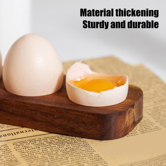 Деревянная подставка для яиц, деревенский лоток для яиц на 4 или 6 ячеек, настольный органайзер для яиц для кухни, холодильника, обеденного стола