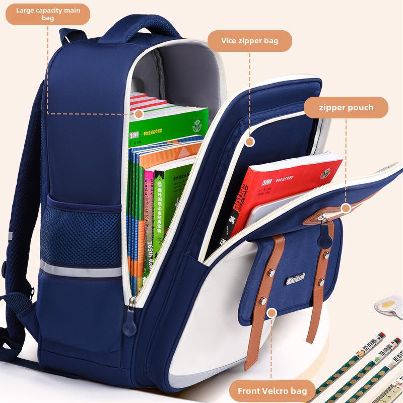 Cloud Schoolbag: Lightweight, Large-Capacity Backpack for Grades 1-6
