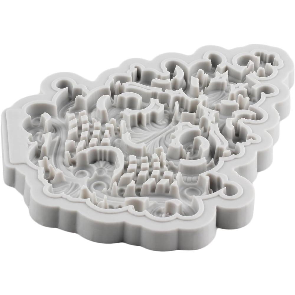 Свиток в стиле барокко, рельефное украшение для торта, формы для помадки, европейские винтажные ювелирные изделия, силиконовая форма для украшения торта, полимерная глина, конфеты, шоколад