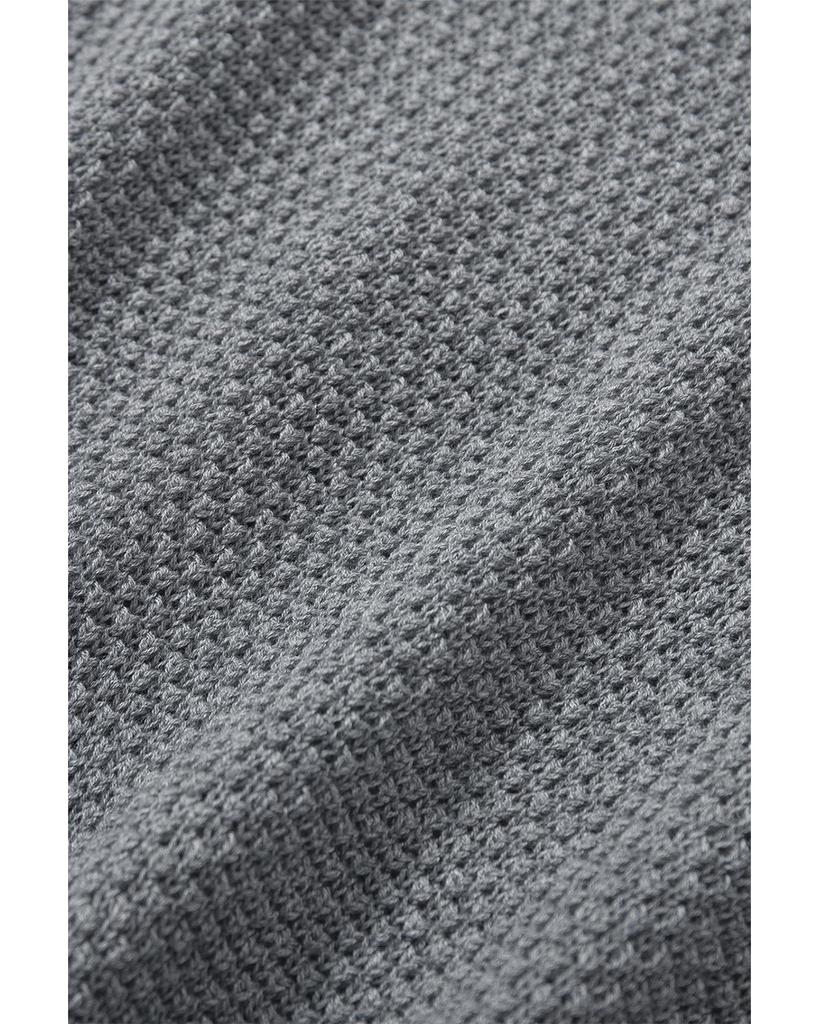 Azura Exchange Henley Drop Shoulder Sweater with Slits