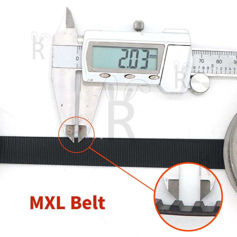 B27MXL to B82MXL MXL Timing Belt Width 5mm to 13mm MXL Type Belt MXL Toothed Drive Belt Closed Loop Belt MXL Synchronous Belt