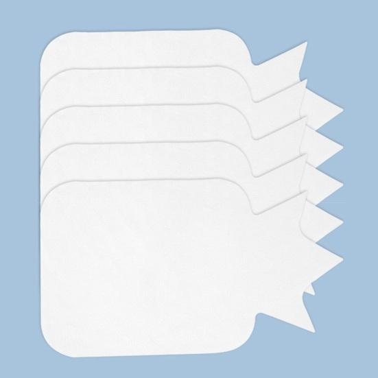 10 шт. Полотенце для впитывания пота в форме короны Одноразовое Нетканое Дышащее Портативное для Малышей Мальчиков Девочек Впитывающая Накладка для Вытирания Спины