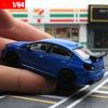 1/64 Subaru STI WRX Super Racing Toy Car JKM JDM Миниатюрная модель литого под давлением автомобиля из металлического сплава Бесплатные колеса Коллекция Подарков