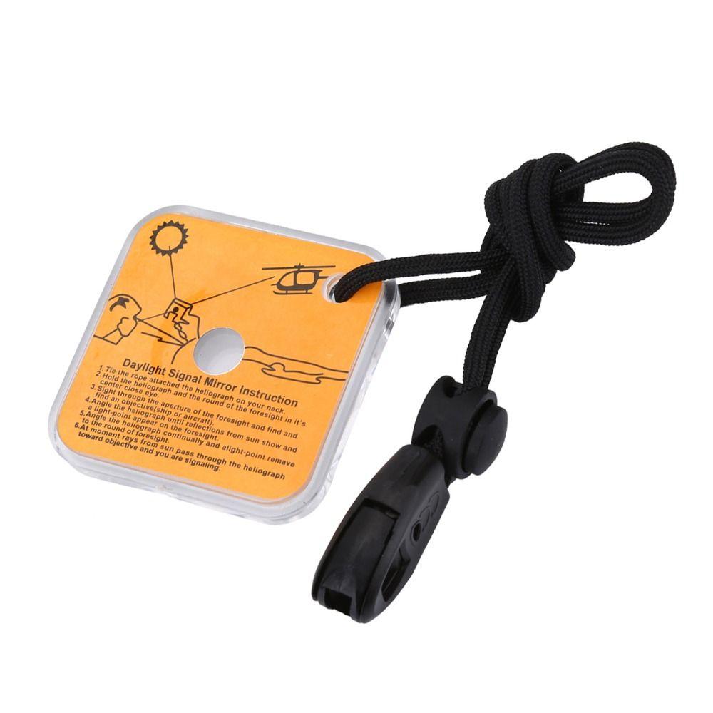 With Aim Indicator Rescue With Whistle Reflective Mirror Outdoor self rescue Outdoor Survival