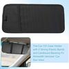 CD Visor Holder for Car, Visor CD Holder 12 DVD Organizer with 1 Mesh Pocket, 1 Pen Holder, and Elastic Strap