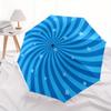 Spiral Stars Automatic Folding Umbrella  8 Ribs, Durable Iron Frame, Bright Color Pattern Compact Travel Umbrella, Suitable for Outdoor, Bea