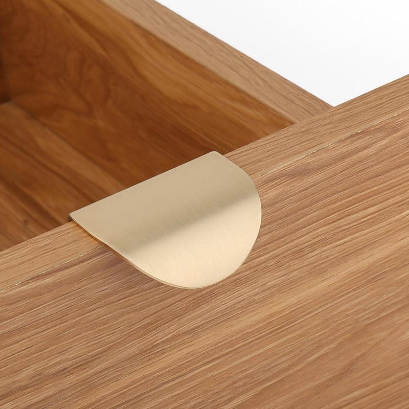 Шкаф золота формы листьев латунный вытягивает ручки тяги ящика ручек мебели медные