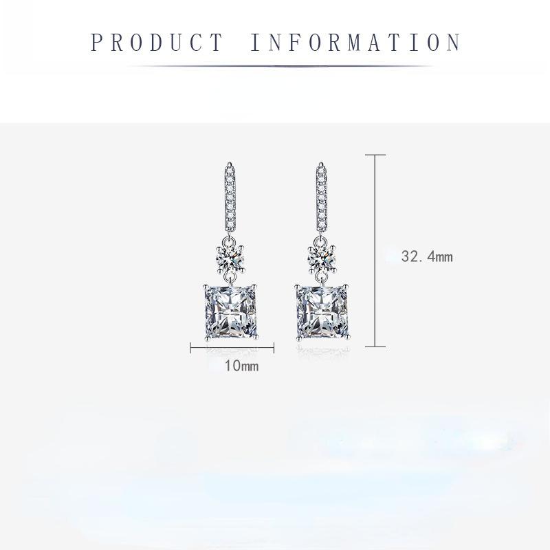 Sace Gems Классические серьги из медного сплава с цирконом, женские ювелирные изделия, свадебный подарок для вечеринки