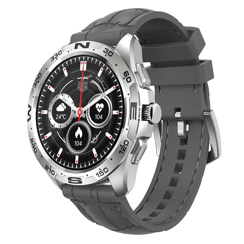 1,32 дюйма 360*360 пикселей Смарт-часы Мужские Звонки по Bluetooth Пользовательский циферблат Вращающийся безель Смарт-часы Водонепроницаемые Для Android Ios