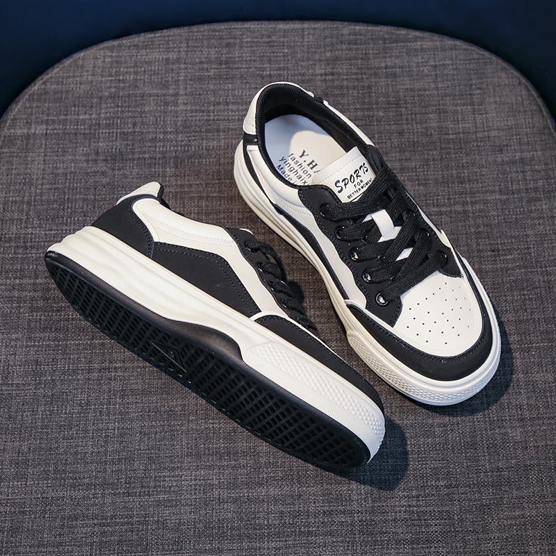 Кроссовки женские весенние новые на толстой подошве одного цвета для студентов повседневные универсальные белые туфли трендовые