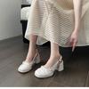 Spring and Summer New Gentle Style Thick Heel Mary Jane Shoes