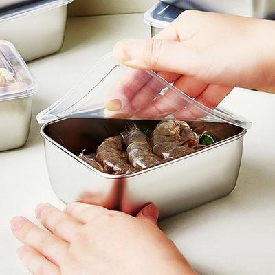 Сосиска пищевого контейнера коробки для хранения продуктов нержавеющей стали прямоугольника нержавеющая