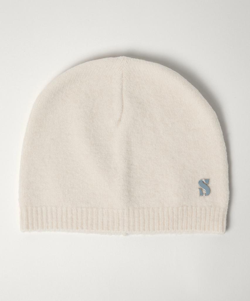 Шапка S Logo Brushed Beanie Кремовая