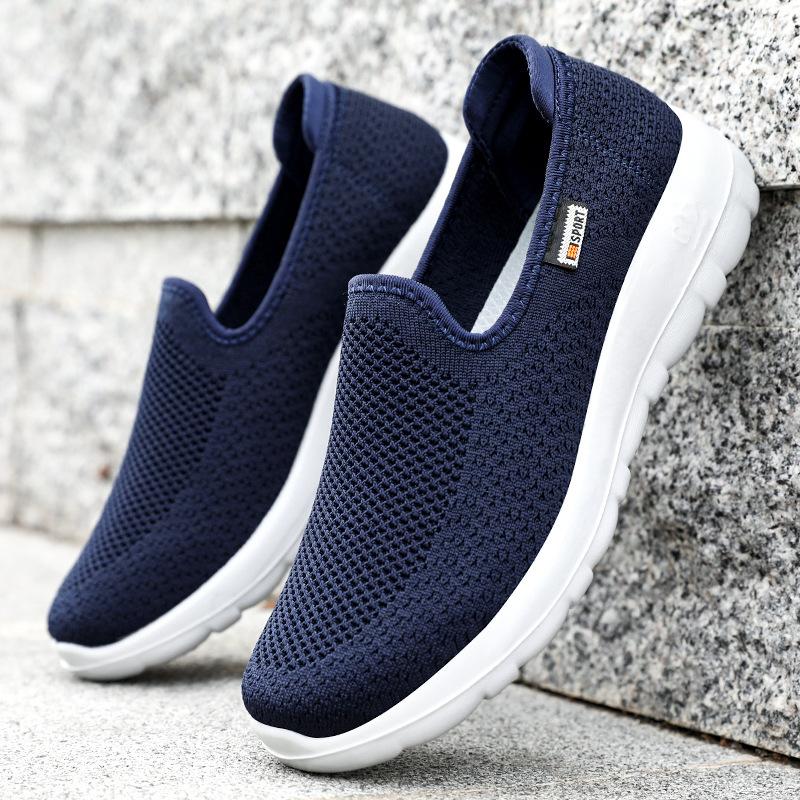 Обувь для ходьбы. Обувь на мягкой подошве. Мужская новая мужская обувь. Модная тканевая обувь. Мужская спортивная обувь для пар среднего и пожилого возраста.