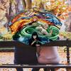 1 PC Automatic Folding Umbrella - Demon Slayer Kimetsu No Yaiba Pattern Portable Foldable Design With 8 Ribs Christmas Birthday Gifts