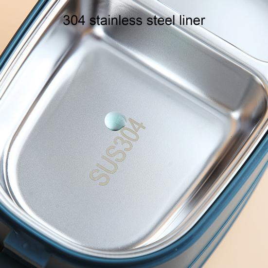 Коробка для завтрака с микроволновой печью, большая емкость, школьный многослойный ланч-бокс из нержавеющей стали