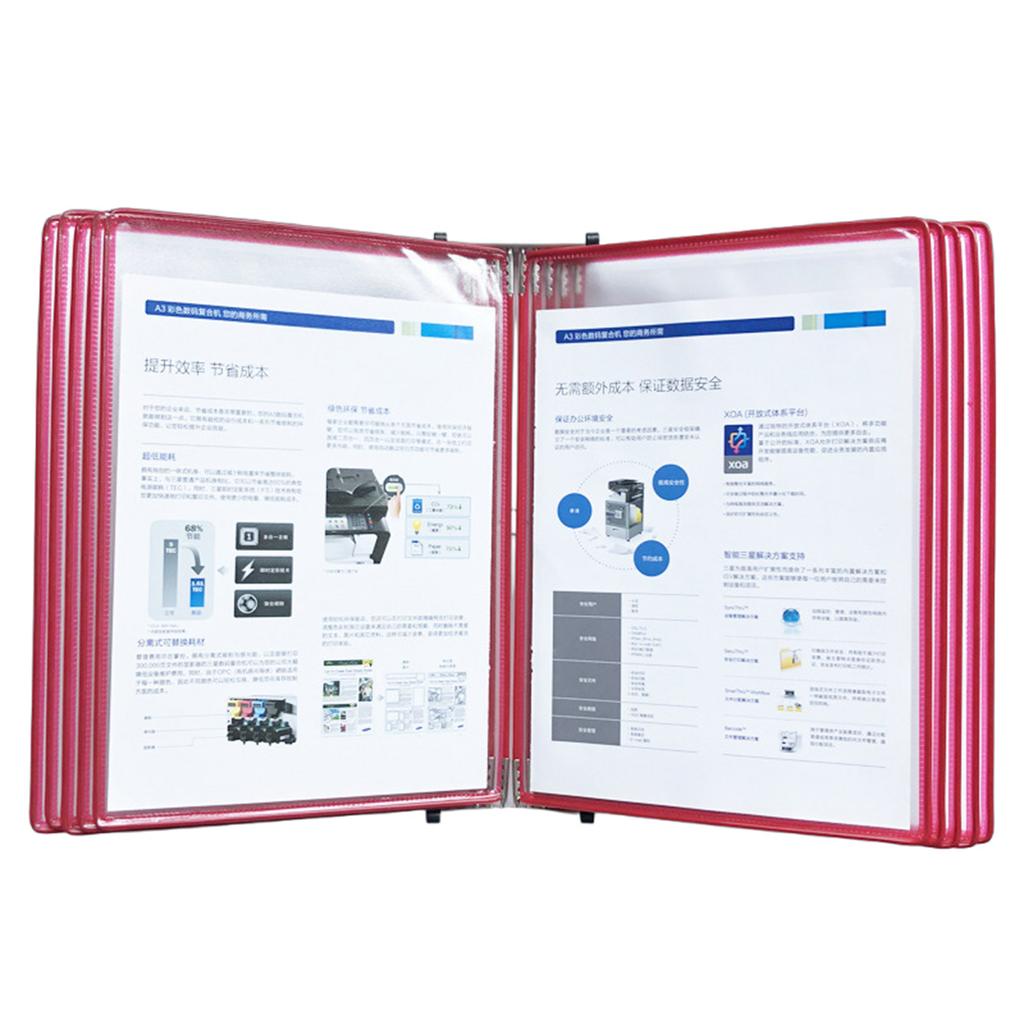 Настенный органайзер для справочной системы с 10 карманами для легкой загрузки и крепежными винтами для складской лаборатории