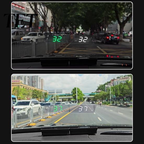 Auto Interior Gadget Smart in Car HUD Speedometer with GPS/BDS Navigation, 10Hz Refresh Rate MPH Truck Speed Tracking Device Display, Universal