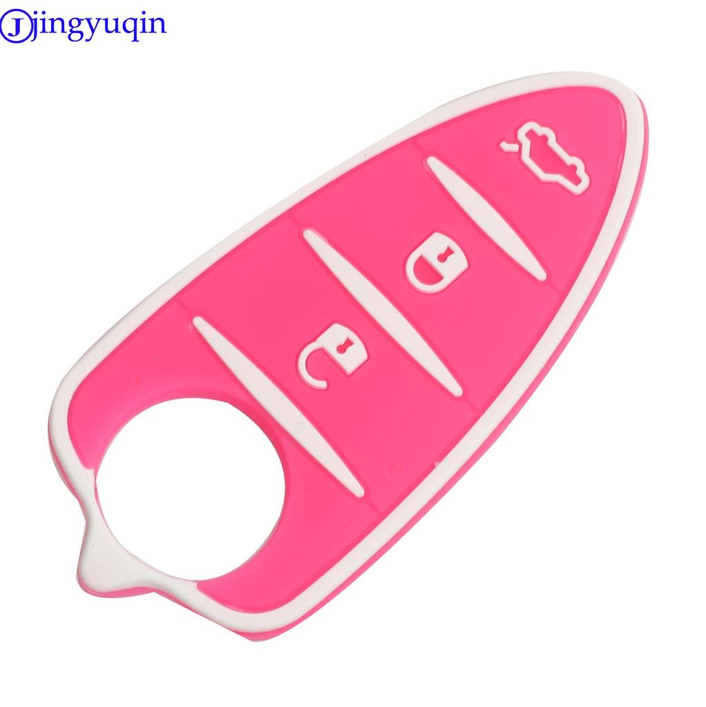 Jingyuqin Автомобильный брелок для ключей Резиновая накладка Чехол 3 кнопки для Alfa Romeo Mito Giulietta 159 GTA Чехол Чехол
