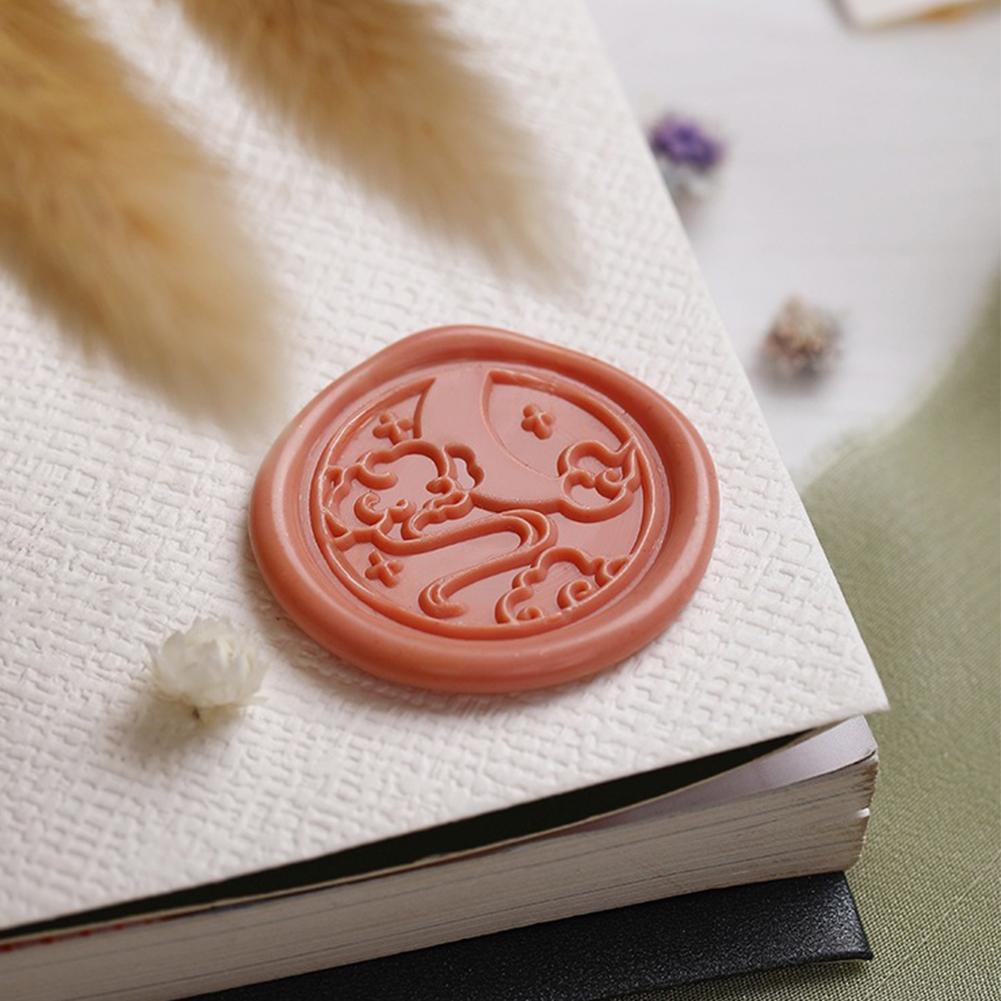 Uk* Серия Star Moon Штамп Голова Пригласительный Конверт Эмаль Восковая Голова для Свадьбы