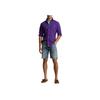 Polo Ralph Lauren SS23 однотонная хлопковая рубашка Oxford с длинным рукавом мужские рубашки фиолетовые MNPOWOV16822695-500