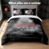 Led Zeppelin Design Bed Bedding Set 1 Duvet Cover + 2 Pillowcases Soft Breathable Household Bed Linens